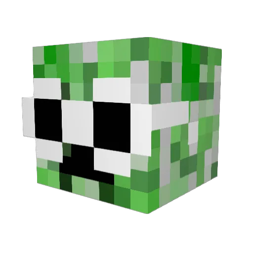 otuc Minecraft avatar head, 3D render