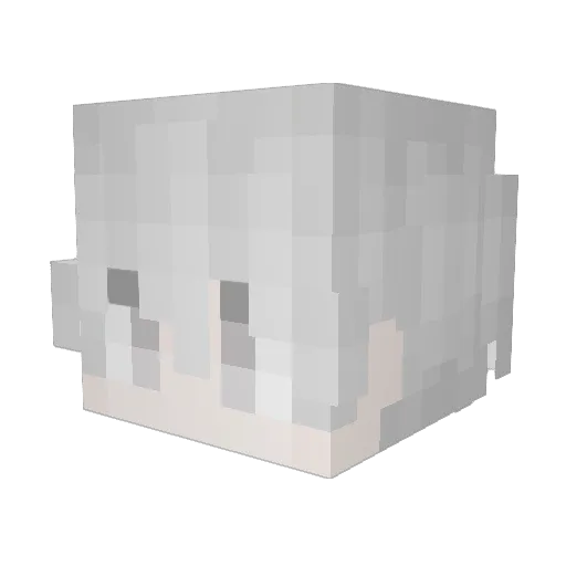 otuj Minecraft avatar head, 3D render