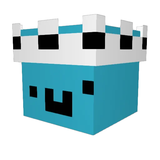 otyebit3spls Minecraft avatar head, 3D render