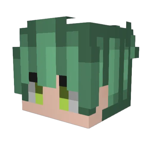 oudi_OnO Minecraft avatar head, 3D render