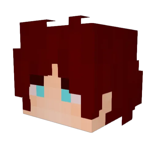 oudw Minecraft avatar head, 3D render