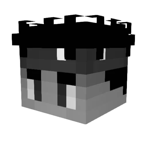 ouhalex Minecraft avatar head, 3D render