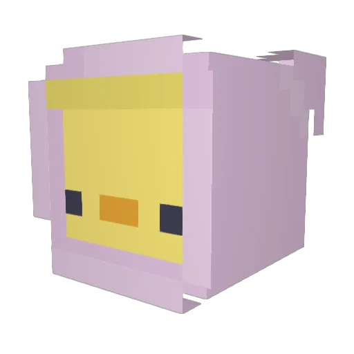 ouhyikes Minecraft avatar head, 3D render