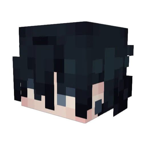oujis Minecraft avatar head, 3D render