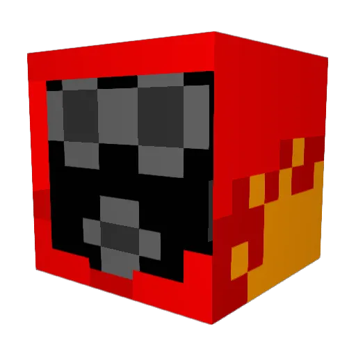 oukyCZE Minecraft avatar head, 3D render