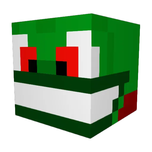 ounik Minecraft avatar head, 3D render