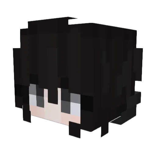 ououbugudan Minecraft avatar head, 3D render