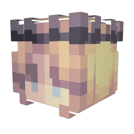 ourania_a Minecraft avatar head, 3D render
