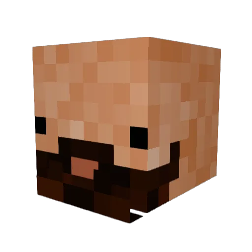 ourobr Minecraft avatar head, 3D render