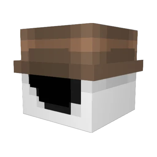 ourple_science Minecraft avatar head, 3D render