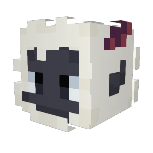 oursidae Minecraft avatar head, 3D render