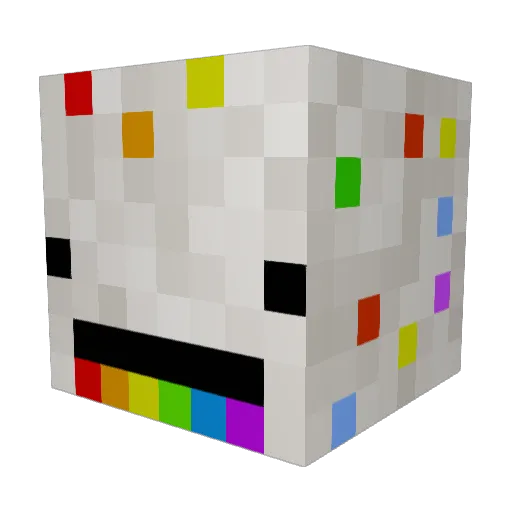 ousmindood3 Minecraft avatar head, 3D render
