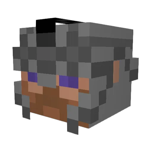 outI5 Minecraft avatar head, 3D render