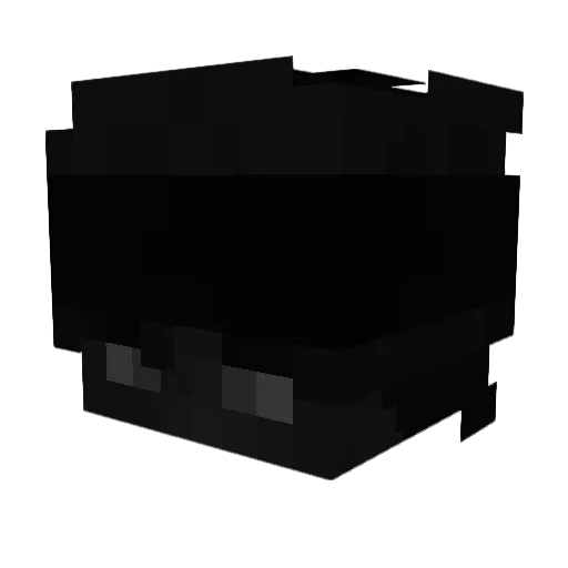 out_ranged Minecraft avatar head, 3D render