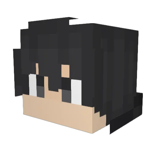 outcastbacon Minecraft avatar head, 3D render