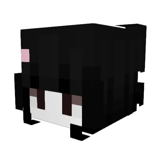 outcrime Minecraft avatar head, 3D render