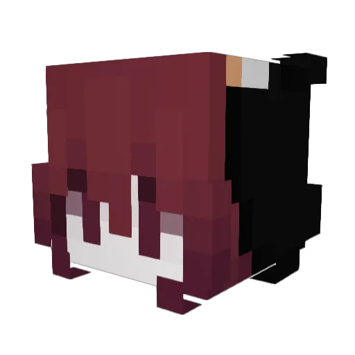 outcrime Minecraft avatar head, 3D render