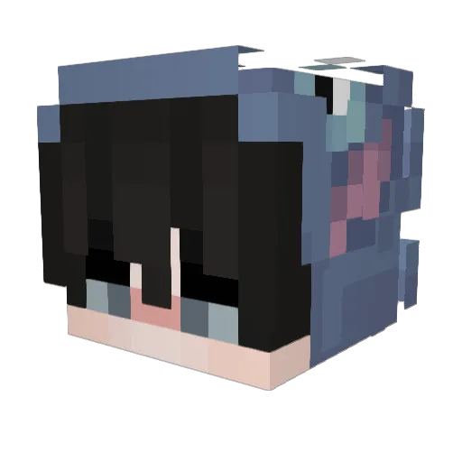 outhi Minecraft avatar head, 3D render