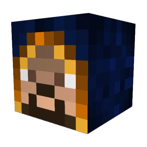 outiman Minecraft avatar head, 3D render
