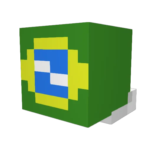 outkasted12 Minecraft avatar head, 3D render