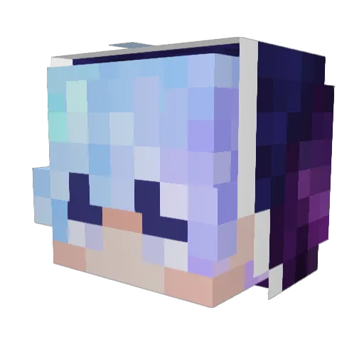 outlandersss Minecraft avatar head, 3D render