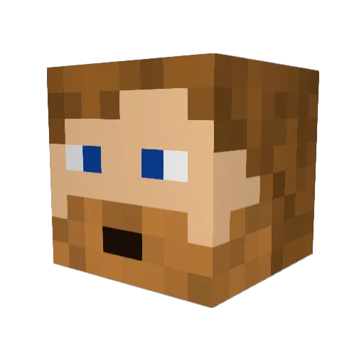 outlaw731 Minecraft avatar head, 3D render