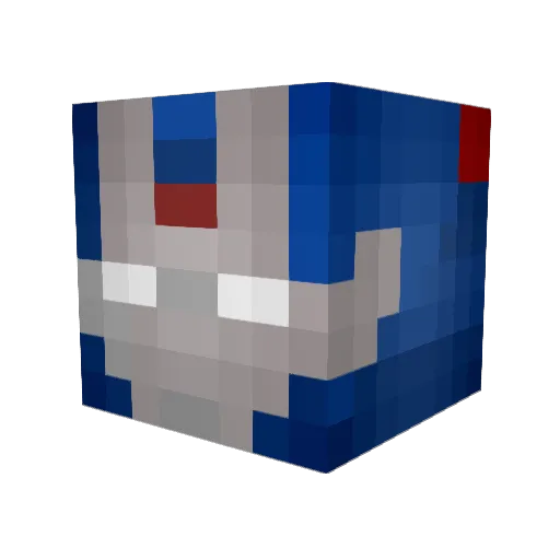 outlawposse Minecraft avatar head, 3D render