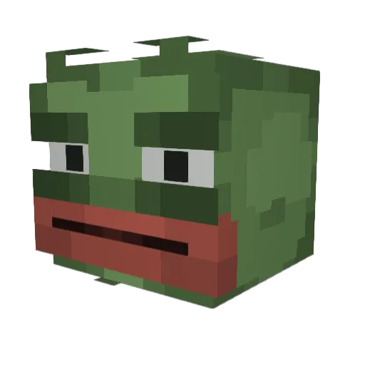 outlawsboy Minecraft avatar head, 3D render