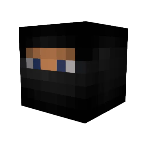 outlawstar Minecraft avatar head, 3D render