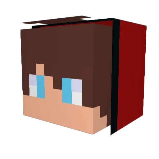 outofbeans Minecraft avatar head, 3D render