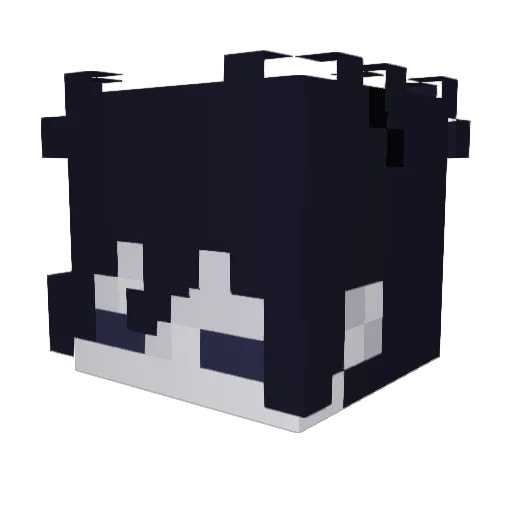 outpass Minecraft avatar head, 3D render