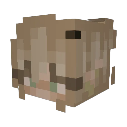 outpostmichael Minecraft avatar head, 3D render
