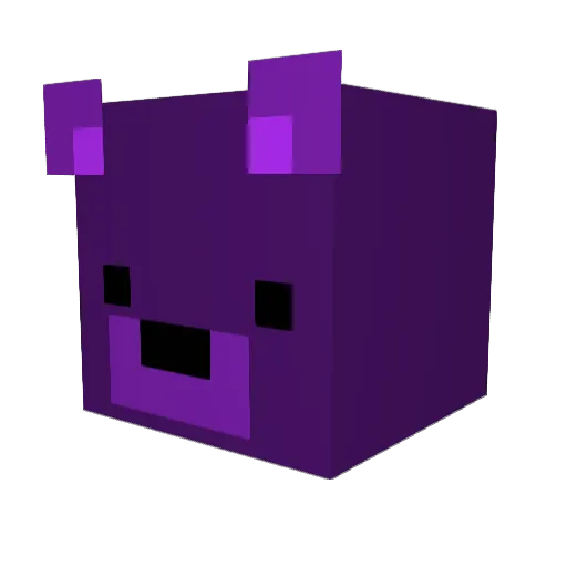 outrokkuma Minecraft avatar head, 3D render