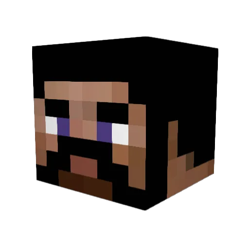 outtis Minecraft avatar head, 3D render