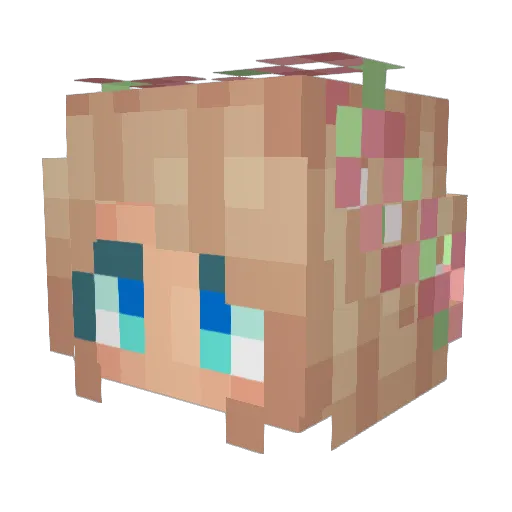 ov3n3 Minecraft avatar head, 3D render