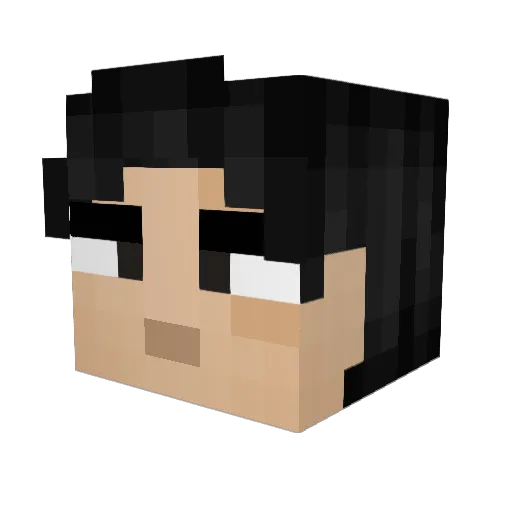 ovaljeans Minecraft avatar head, 3D render