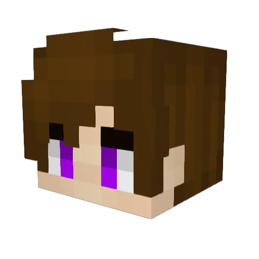 ovalmg Minecraft avatar head, 3D render