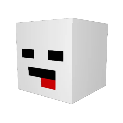 ovalpet Minecraft avatar head, 3D render