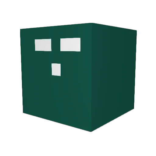 ovalspace_ Minecraft avatar head, 3D render