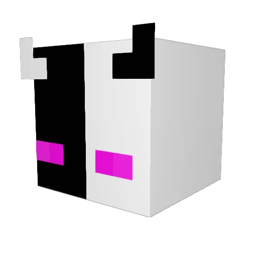 ovanek Minecraft avatar head, 3D render