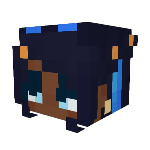ovazs Minecraft avatar head, 3D render