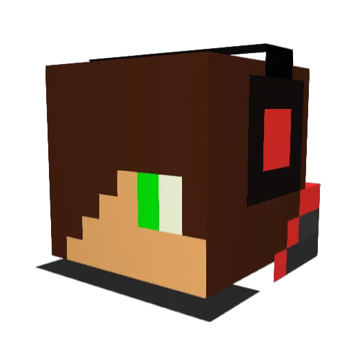 oveckinmisik Minecraft avatar head, 3D render