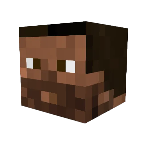 oveedl Minecraft avatar head, 3D render