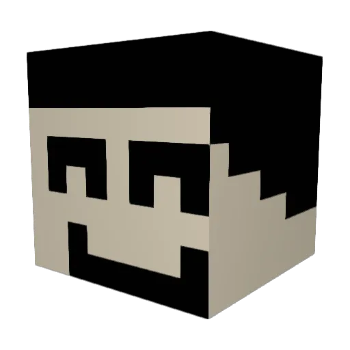 over1693 Minecraft avatar head, 3D render