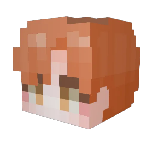 over_yeo2011 Minecraft avatar head, 3D render