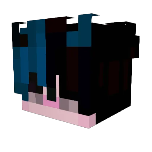 overcvst Minecraft avatar head, 3D render