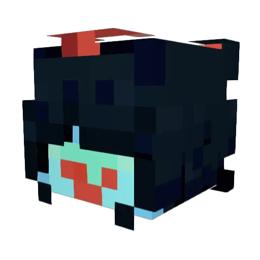 overdosed0 Minecraft avatar head, 3D render