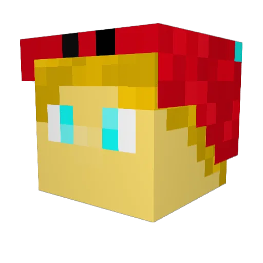 overight4141 Minecraft avatar head, 3D render