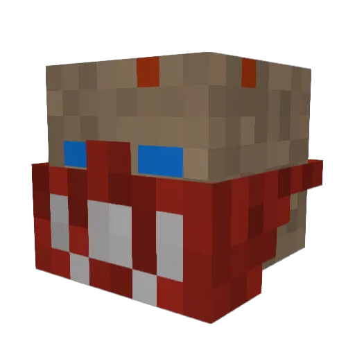 overload67 Minecraft avatar head, 3D render