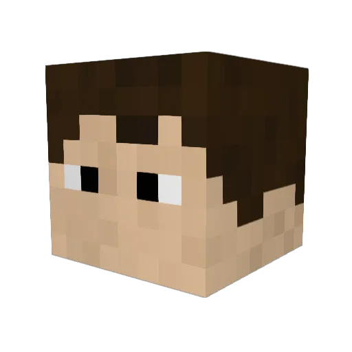 overlord970 Minecraft avatar head, 3D render